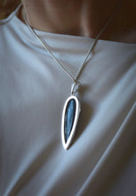 Charger l'image dans la galerie, Collier Fossil d'orthoceras & argent 925