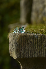 Charger l'image dans la galerie, Boucles d'oreilles émail, améthyste & argent 925