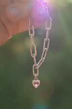 Charger l'image dans la galerie, Chaîne artisanale en argent 925/000 &amp; grenat rhodolite
